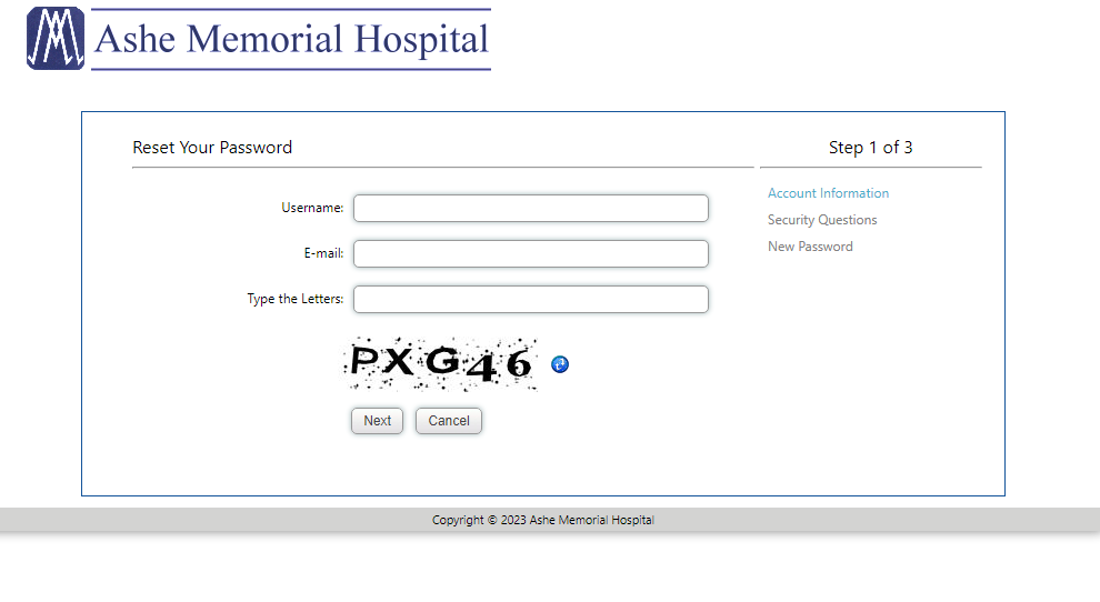 Ashe Patient Portal