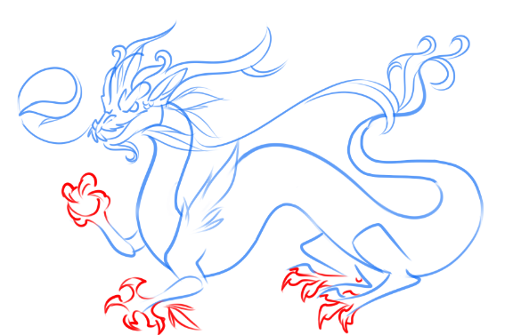 Japanese Dragon Drawing Easy